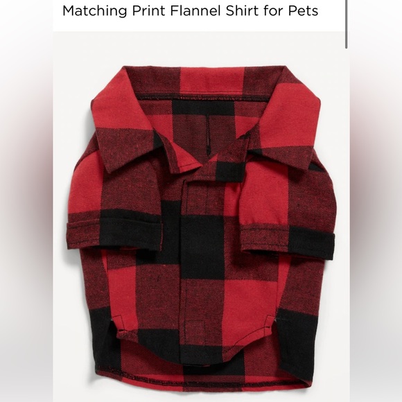 Old Navy Print Flannel Shirt for Pets - (Matching) - Picture 2 of 4